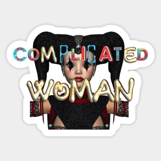 Complicated Woman Sticker